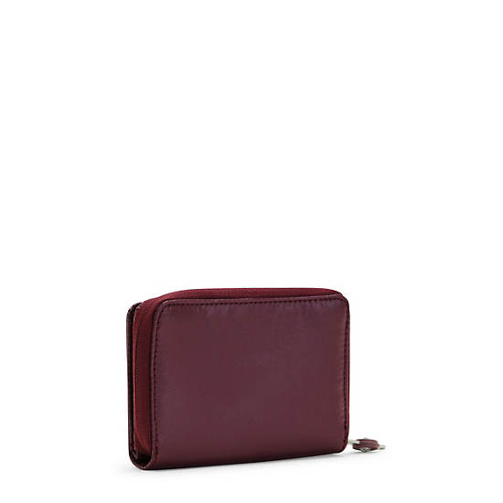 Kipling Money Love Metallic Small Wallet Portefeuille Bordeaux | België 1009EB